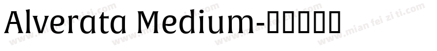 Alverata Medium字体转换